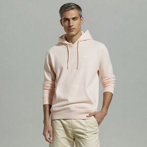 Nike Men's Club Fleece Hoodie Pullover Ice Peach Sweatshirt Sportswear